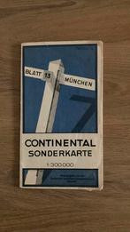 Landkaart Duitsland München-Oberbayern 1935, Duitsland, Continental Caoutchouc-Company GmbH Hannover, Ophalen of Verzenden, Zo goed als nieuw