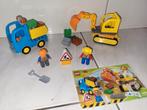 Duplo rupsband graafmachine en kiepwagen, Gebruikt, Ophalen of Verzenden, Duplo, Duplo
