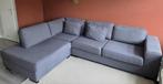 Antraciet hoekbank Wehkamp, Huis en Inrichting, Banken | Complete zithoeken, Ophalen, Gebruikt, Stof, Hoekbank
