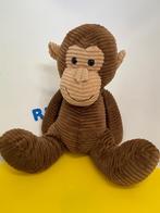 4457 Eddy toys aap aapje bruin ribstof, Ophalen of Verzenden, Zo goed als nieuw, Overige typen