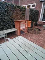 Konijnen buitenhok., Minder dan 60 cm, 110 cm of meer, Ophalen of Verzenden, Zo goed als nieuw