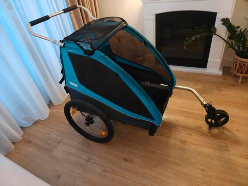Thule Coaster XT Fietskar/Wandelwagen, Fietsen en Brommers, Fietsaccessoires | Aanhangers en Karren, Gebruikt, Kinderkar, Opvouwbaar