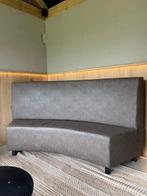 Gave ovale eethoek/horeca bank. kunst leer bruin, Ophalen, Minder dan 75 cm, Driepersoons, Leer