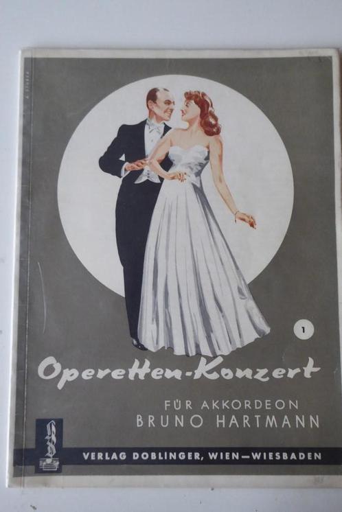 Operetten-Konzert fur Akkordeon, Muziek en Instrumenten, Bladmuziek, Gebruikt, Artiest of Componist, Klassiek, Accordeon, Verzenden