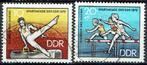 DDR 1970 Sport Turnen Brug Hordenlopen, Sport, Ophalen, Gestempeld