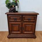 Antiek, Landelijk Massief Eiken Kastje bijzetkastje 805, Huis en Inrichting, Kasten | Ladekasten, Valkenswaard, Gebruikt, 1 of 2 laden