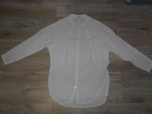 Transfer Lange Beige Blouse Met Knoopjes Maat XL, Kleding | Dames, Blouses en Tunieken, Nieuw, Maat 46/48 (XL) of groter, Beige