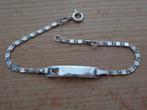 zilveren baby/kinder naam armband met hartje [682], Verzenden, Zo goed als nieuw, Zilver, Zilver