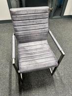 Leren stoelen, Ophalen, Blauw, Leer, Zo goed als nieuw