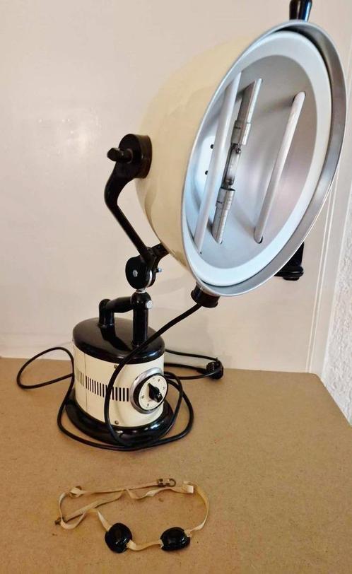 Schitterende vintage Hanau warmtelamp+orig.bril,design, Antiek en Kunst, Antiek | Lampen, Ophalen of Verzenden