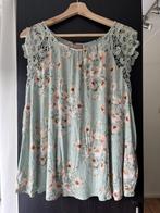 H&M zomerhempje groen met bloemenprint (maat 3XL), H&M, Blouse of Tuniek, Ophalen of Verzenden, Zo goed als nieuw
