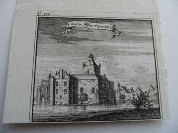 G 256 / Montfoort het Slot Kopergravure 18e Eeuw beschikbaar voor biedingen
