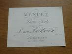 L.VAN BEETHOVEN - MENUET, Muziek en Instrumenten, Bladmuziek, Gebruikt, Klassiek, Ophalen of Verzenden, Artiest of Componist