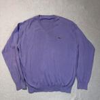 Lacoste V-hals Trui – Paars – 100% Katoen – Heren L, Maat 52/54 (L), Lacoste, Paars, Ophalen of Verzenden