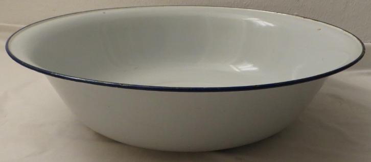 Grote witte emaille schaal / waskom. Brocante. 55 cm., Antiek en Kunst, Antiek | Emaille, Ophalen
