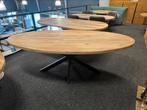 Ovale tafel van robuust mangohout 220cm nieuw nu 275,-, Huis en Inrichting, Tafels | Eettafels, Ophalen, Industrieweg 25, Rj, 200 cm of meer
