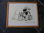 Disney - Micky Mouse en Pluto - Society Dog show - 1939, Ophalen of Verzenden, Mickey Mouse, Zo goed als nieuw, Plaatje of Poster
