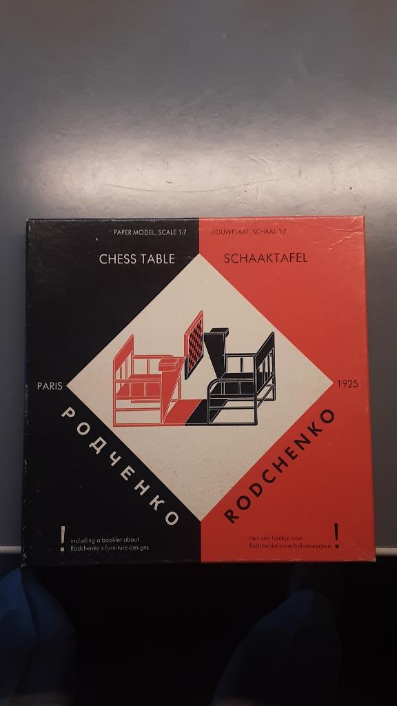 Bouwplaat: Chesstable Rodchenko, Boeken, Kunst en Cultuur | Architectuur, Zo goed als nieuw, Overige onderwerpen, Ophalen of Verzenden