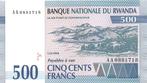 Rwanda 500 Francs 1994 Unc , Banknote24, Los biljet, Ophalen of Verzenden, Overige landen