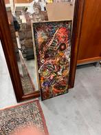 Abstract reliëf kunstwerk – Oosters drakenspel – mixed media, Ophalen of Verzenden