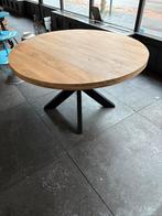 Ronde tafel 130 cm mango hout, Huis en Inrichting, Tafels | Eettafels, Ophalen, 100 tot 150 cm, Mangohout, Rond
