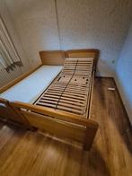 Senioren bed, Ophalen, 90 cm, Eenpersoons, Bruin