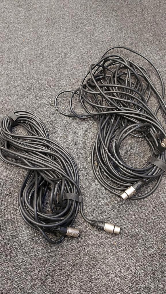 DMX Kabels - 20 meter, microfoon, DJ, Lichteffect, XLR, Muziek en Instrumenten, Kabels en Stekkers, Zo goed als nieuw, Apparatuur