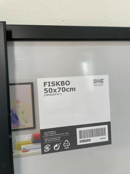 IKEA Fiskbo Fotolijst 50x70cm - Set van 4, Huis en Inrichting, Woonaccessoires | Lijsten, Zo goed als nieuw, 50 tot 75 cm, Kunststof