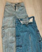 SETVOORDEEL! Clockhouse; 2x High waist wide leg jeans; 34, Blauw, Ophalen of Verzenden, Zo goed als nieuw, W27 (confectie 34) of kleiner