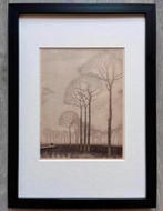 Jan Mankes 1889-1920 / Originele Heliogravure Bomenrij 1923, Ophalen of Verzenden