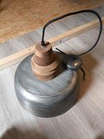 Hanglamp hout met metaal, Ophalen, Zo goed als nieuw, Metaal, Minder dan 50 cm