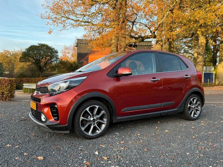 Mooie Kia Picanto X-Line 2019 1e eigenaar Oranje Metallic, Auto's, Kia, Particulier, Picanto, ABS, Achteruitrijcamera, Airbags