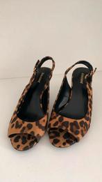 Graceland suède look panterprit met  hak, Ophalen of Verzenden, Zo goed als nieuw, Zwart