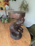 Oosterse Piedestal / Tafeltje - Olifant, Huis en Inrichting, Tafelpoot, Minder dan 50 cm, Gebruikt, Rond