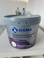 Sigma Verf Ral 9010 - 6 Emmer Ongeopend, 5 tot 10 liter, Wit, Nieuw, Ophalen of Verzenden