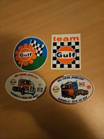 Gulf stickers, Ophalen of Verzenden, Zo goed als nieuw