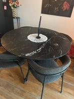 Ronde eettafel, Ophalen, Gebruikt, 100 tot 150 cm, Rond