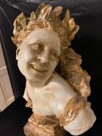 Buste van Jean Baptiste Carpeaux : Bacchante aux lauriers, Antiek en Kunst, Ophalen of Verzenden