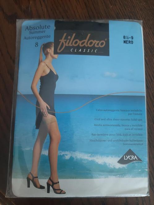 Filodoro absolute summer stay ups 8,5-9 en 9,5 zwart, Kleding | Dames, Leggings, Maillots en Panty's, Nieuw, Panty, Zwart, Verzenden