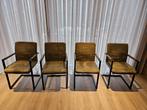 Set van 4 eetkamerstoelen, Huis en Inrichting, Stoelen, Overige kleuren, Ophalen of Verzenden, Zo goed als nieuw, Metaal