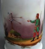 Om 1800 - 1850 Brussels Porselein Maatkruik Maatpint Pint, Antiek en Kunst, Ophalen of Verzenden