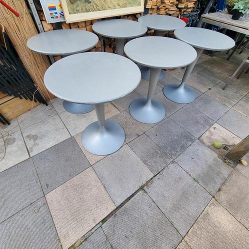 6x Starck Kartell dr NA Tafels, Huis en Inrichting, Tafelonderdelen, Gebruikt, Tafelblad, 50 tot 100 cm, 50 tot 100 cm, Rond, Kunststof