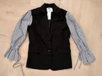 Shoeby blazer met gestreepte blousemouwen (maat XS/S), Zwart, Nieuw, Ophalen of Verzenden, Jasje