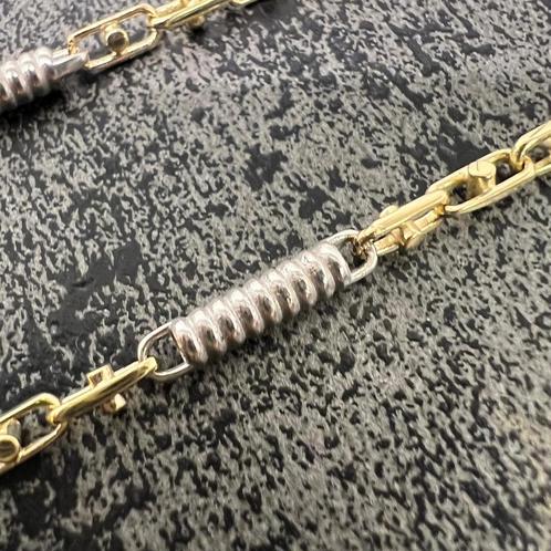 Prachtige 14k gouden massieve monte carlo ketting, Sieraden, Tassen en Uiterlijk, Kettingen, Nieuw, Goud, Ophalen of Verzenden
