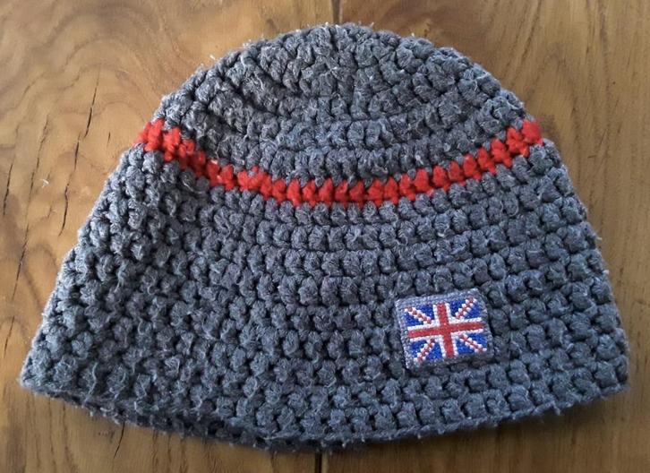 Muts met embleem van engelse vlag (union jack), Kinderen en Baby's, Kinderkleding | Mutsen, Sjaals en Handschoenen, Gebruikt, Muts