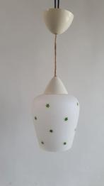 Vintage hanglamp Melkglas sterretjes docoratie. S41, Tweedehands verkoop, Tweedehands verkoop, Gebruikt, Ophalen of Verzenden