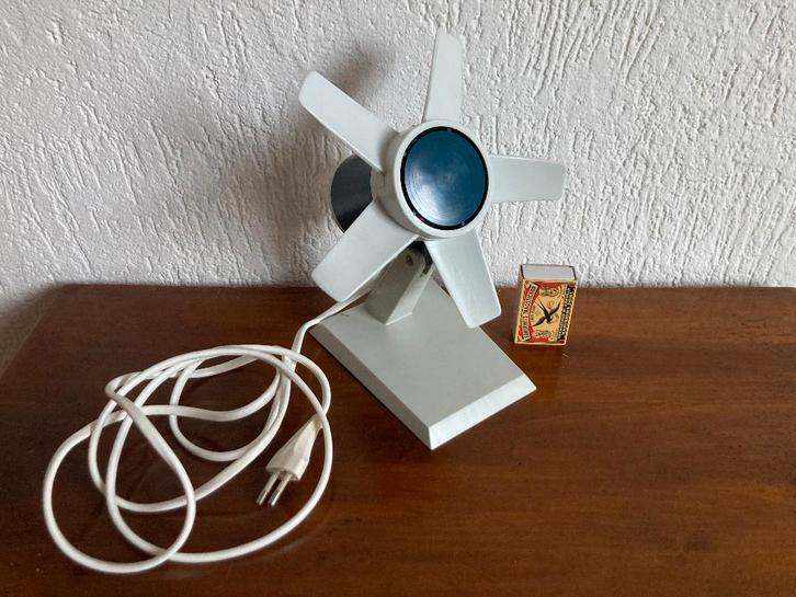 vintage tafelventilator ventilator klein ventilatortje retro, Witgoed en Apparatuur, Ventilatoren, Gebruikt, Tafelventilator, Ophalen of Verzenden