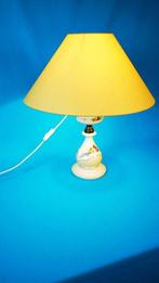 Vintage Table Lamp | Floral Design | Cream | Detailed, Huis en Inrichting, Overige materialen, Gebruikt, 50 tot 75 cm, Verzenden