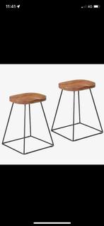 Nieuwe Massiefe Acasia houten krukjes, Ophalen of Verzenden, Nieuw, Hout
