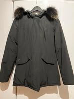 Zwarte airforce parka jas met bontkraag Maat S, Kleding | Dames, Jassen | Winter, Ophalen of Verzenden, Zo goed als nieuw, Zwart